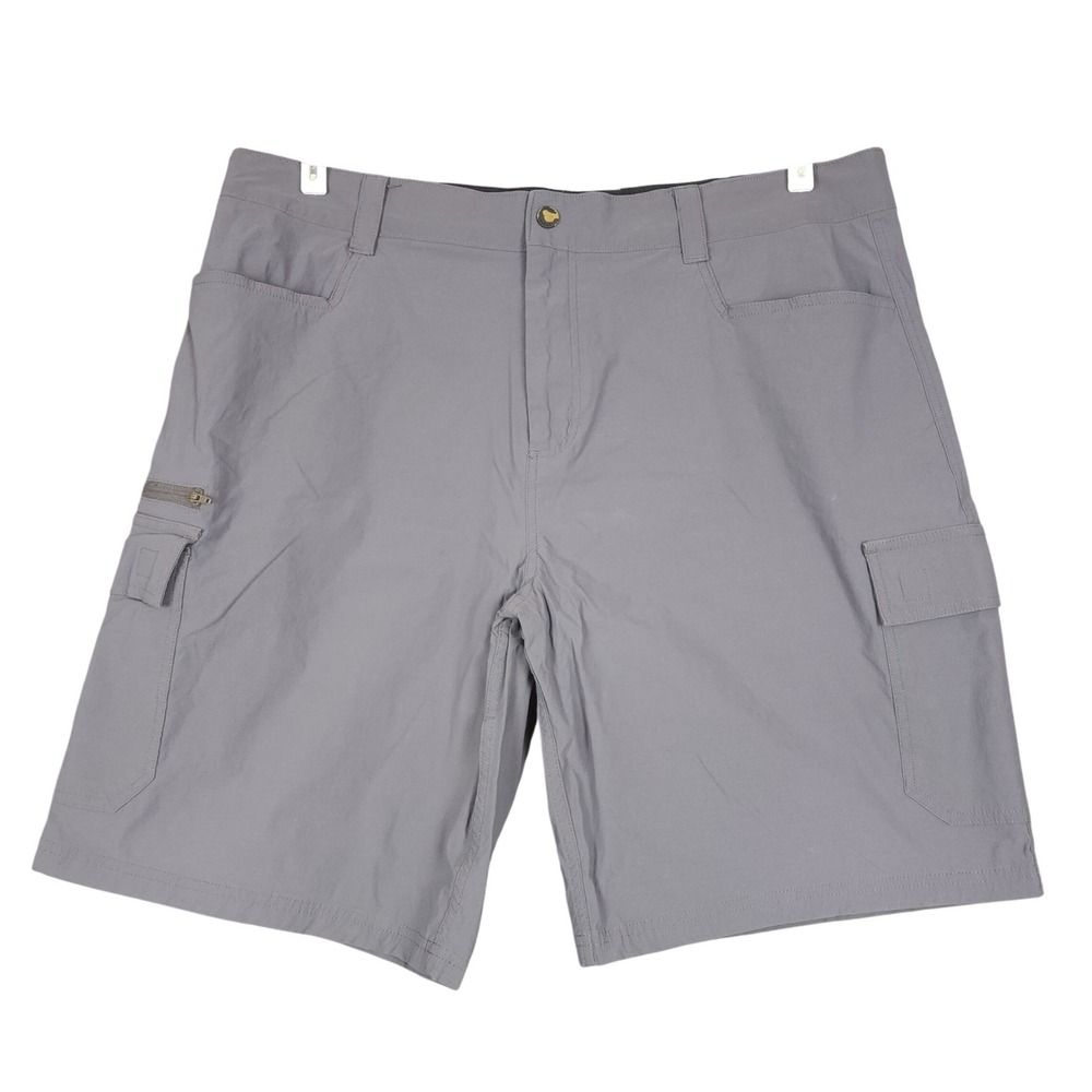 ORVIS Mens Grey Cargo Shorts Size 40 Nylon Spandex Outdoor Adventure Casual